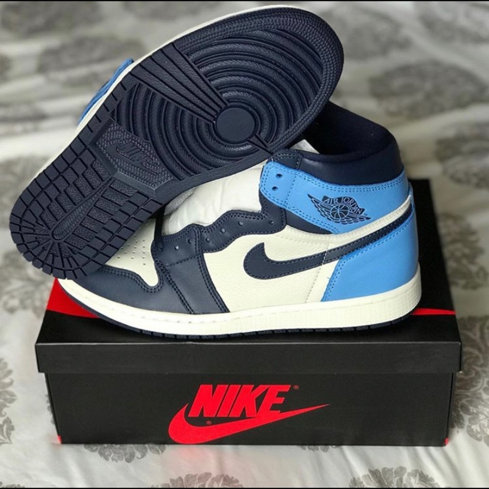 Sold Out Air Jordan 1 UNC Obsidian. Size 11